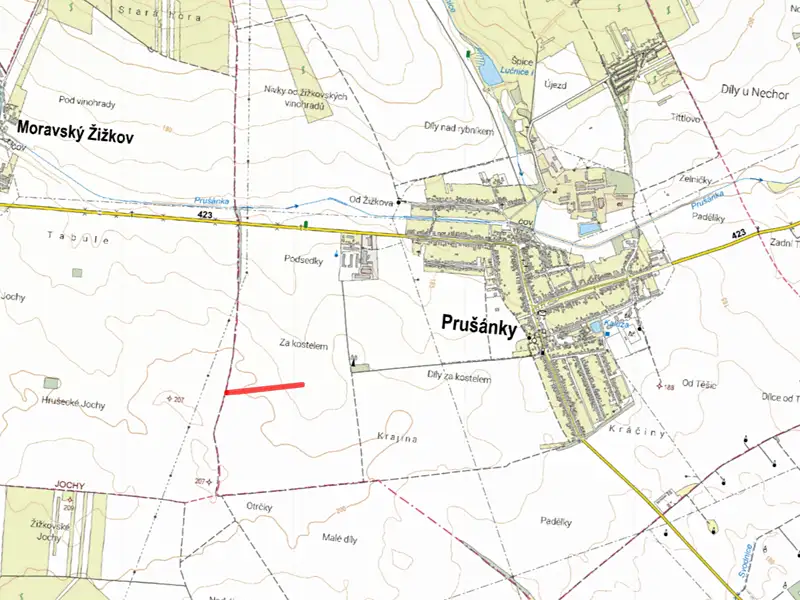 Prodej pole 6063 m², Prušánky – náhled fotky 2