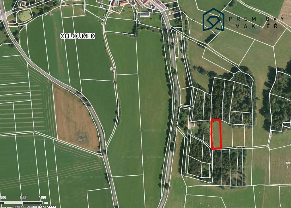 Prodej pole 1703 m², Kasejovice – fotka 1 z 3