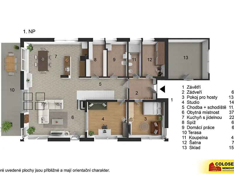 Prodej rodinného domu 287 m², pozemek 800 m², Bílovice nad Svitavou – náhled fotky 3