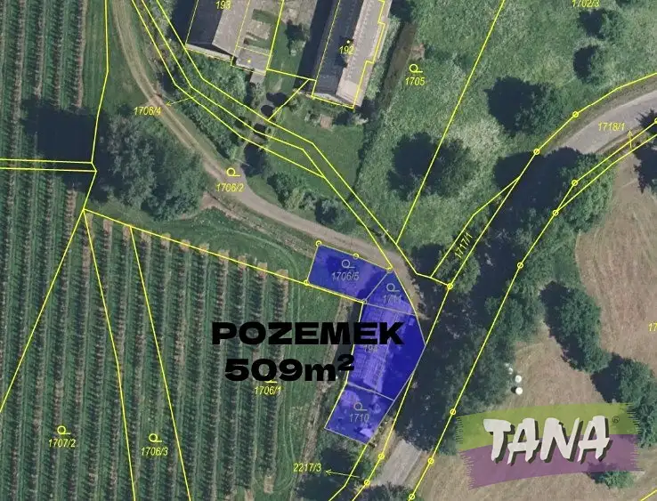 Prodej stavebního pozemku 509 m², Žernov – náhled fotky 2