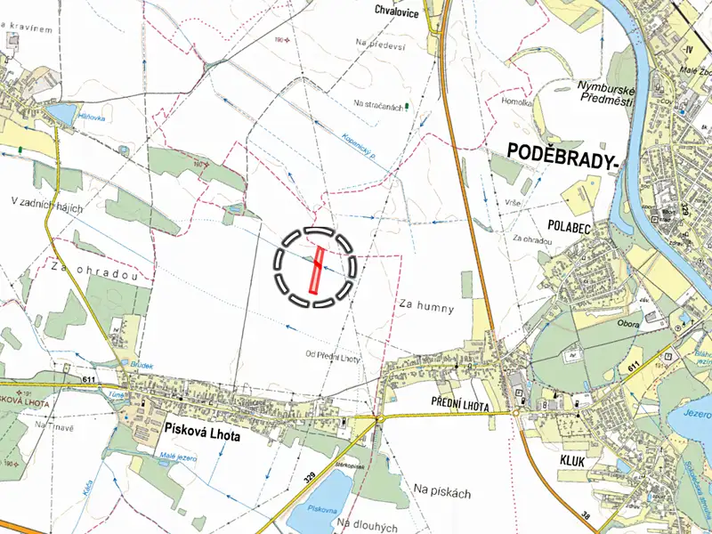 Prodej pole 12333 m², Písková Lhota – náhled fotky 3