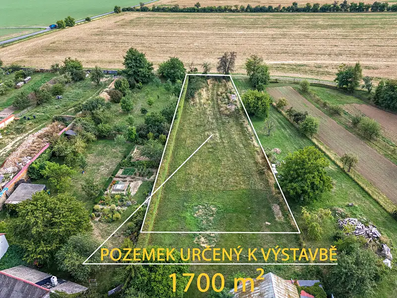 Prodej stavebního pozemku 1700 m², Litovel – náhled fotky 2