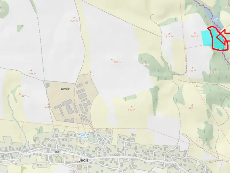 Prodej lesa 10342 m², Jedlí – náhled fotky 3