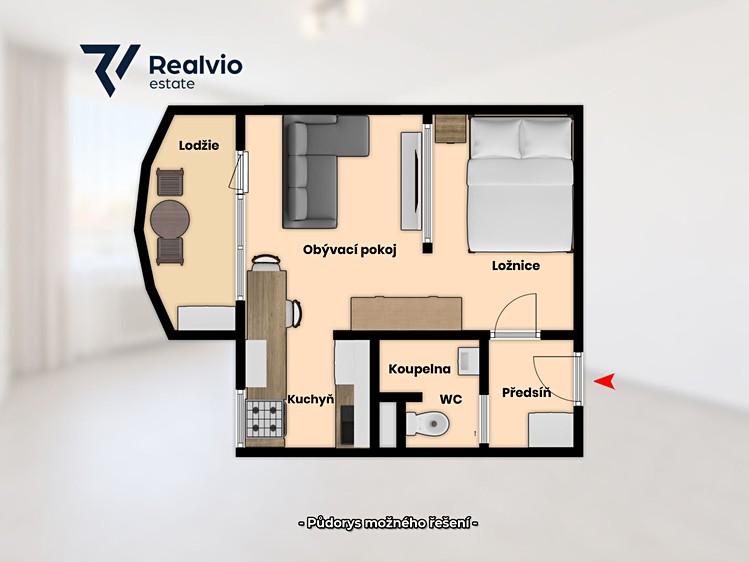 Prodej bytu 1+1, 31 m² (10 z 11)