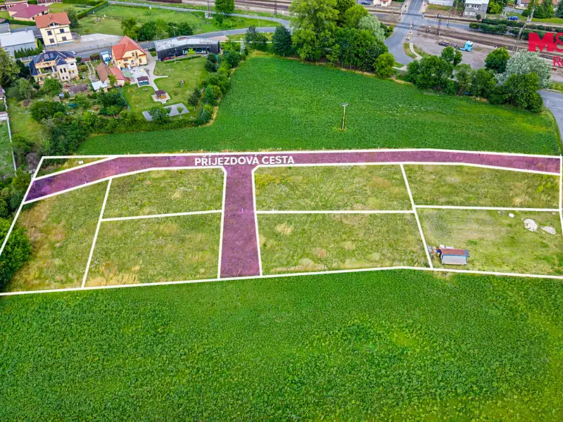 Prodej stavebního pozemku 816 m², Všetaty – náhled fotky 3