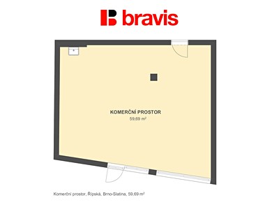 Комерційне приміщення в оренду, 60 м² (3 з 4)