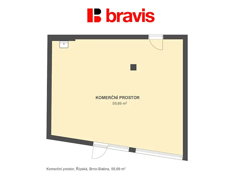 Pronájem obchodního prostoru 60 m², Brno – náhled fotky 3
