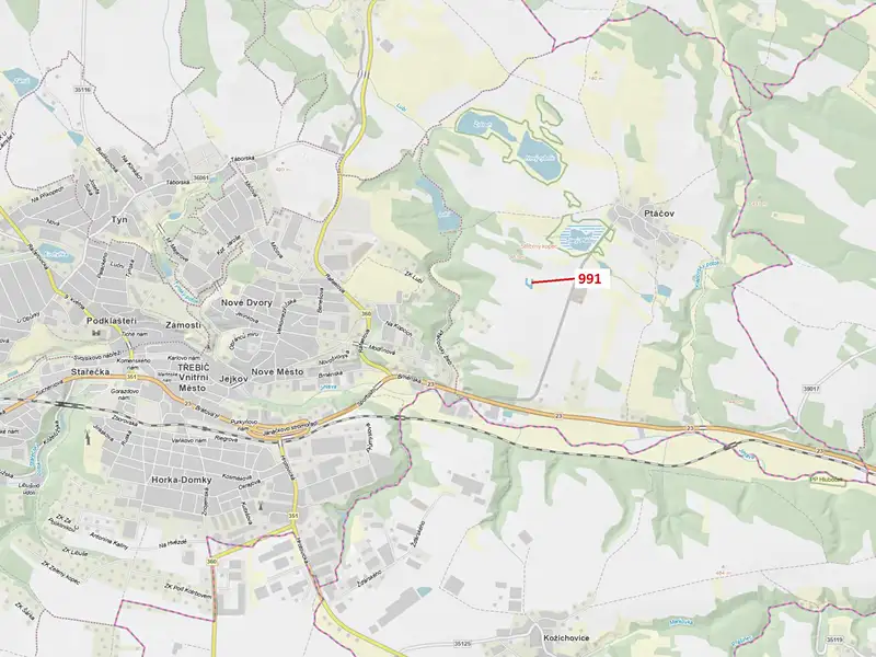 Dražba lesa 2183 m², Třebíč – náhled fotky 1
