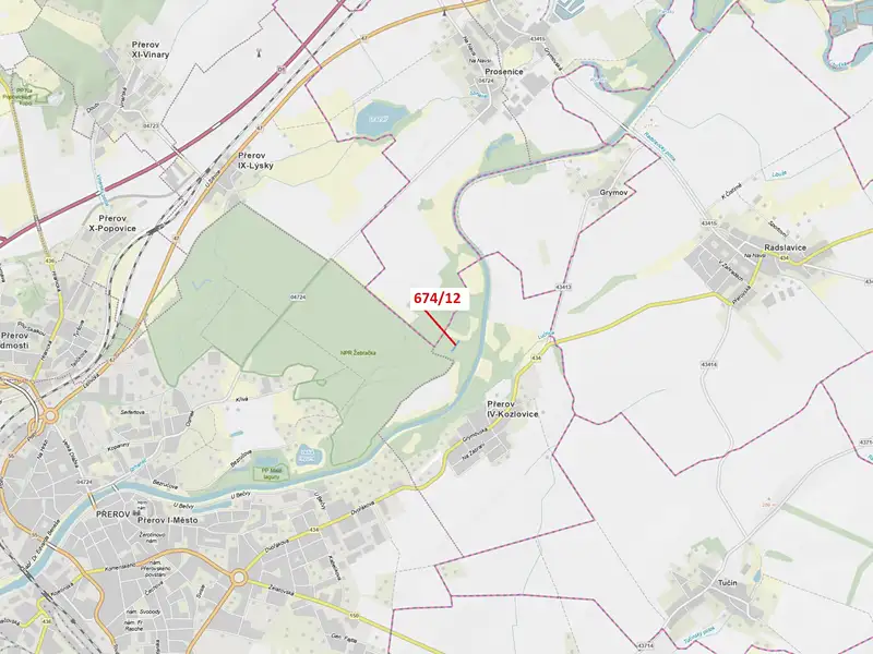 Dražba lesa 1205 m², Přerov – náhled fotky 1