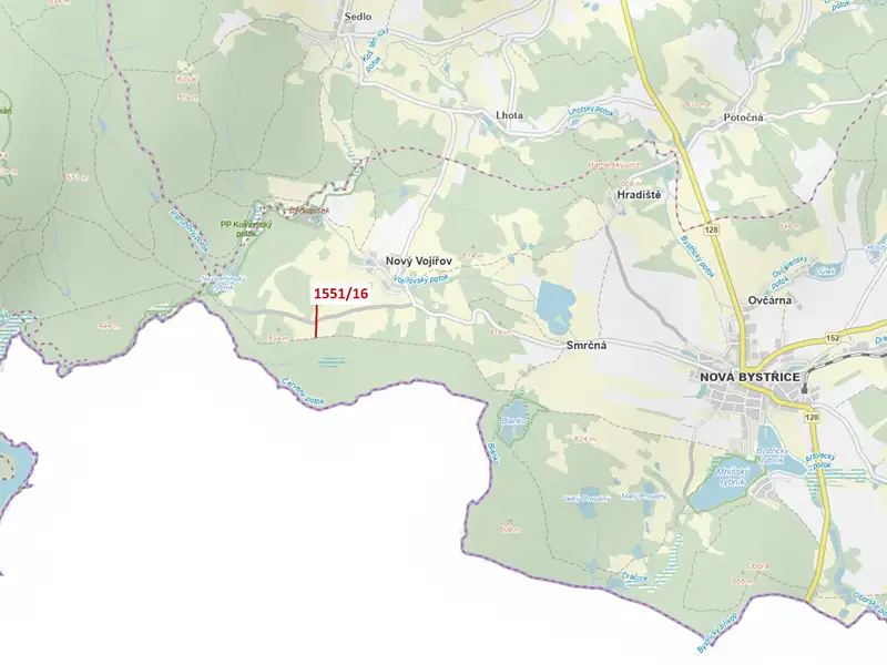 Dražba lesa 148 m², Nová Bystřice – náhled fotky 1
