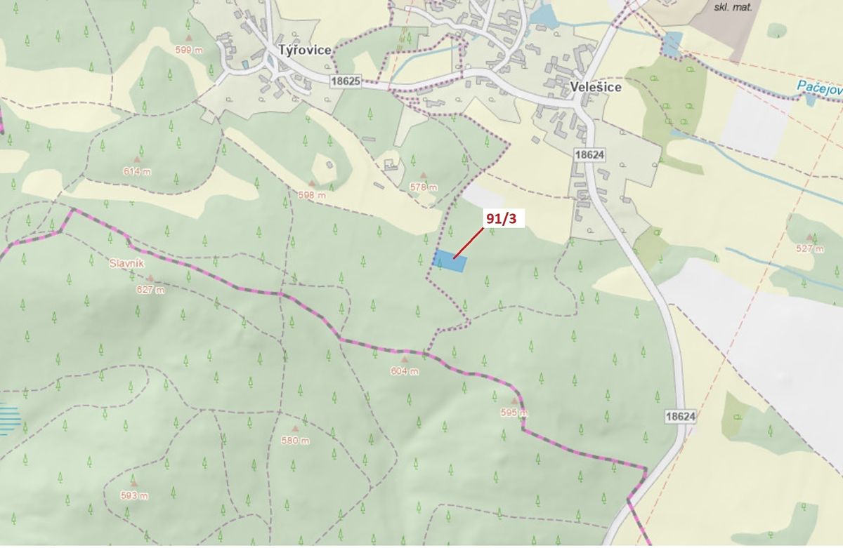 Dražba lesa 1958 m², Pačejov – fotka 1 z 3