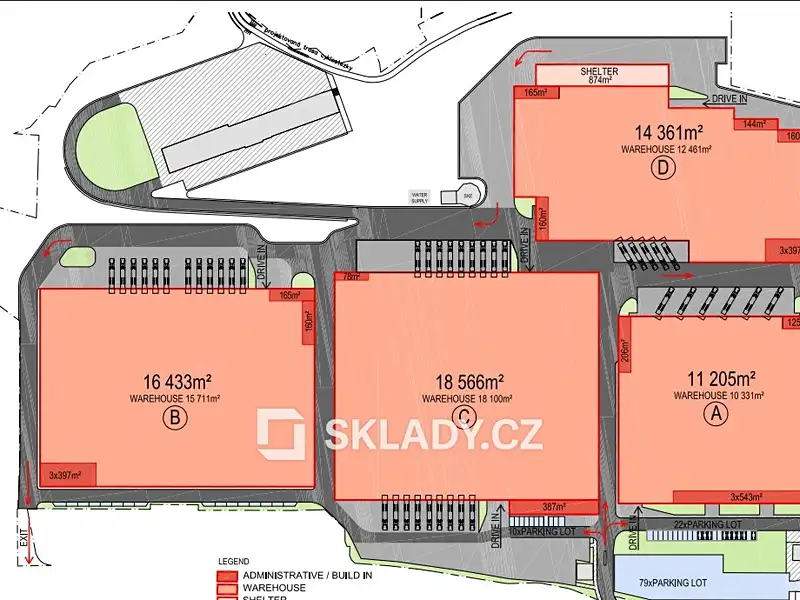 Pronájem skladového prostoru 13000 m², Mnichovo Hradiště – náhled fotky 2