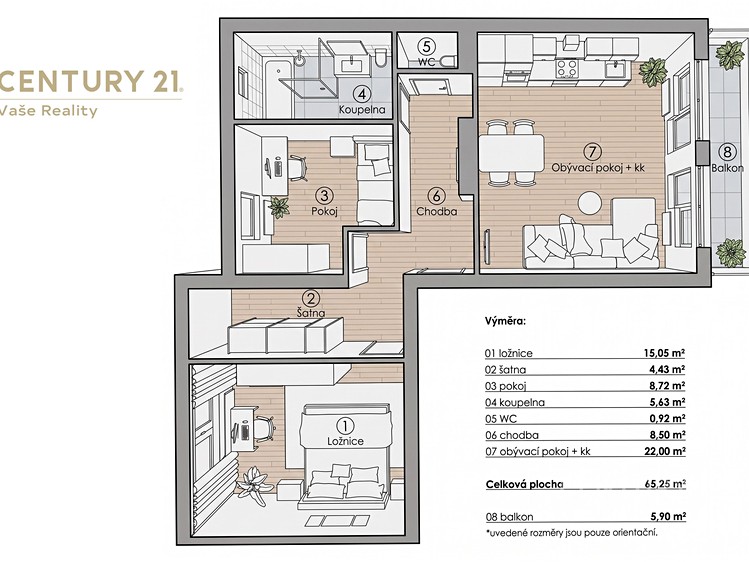 Wohnung 3+kk zum Kauf, 65 m² (13 von 18)
