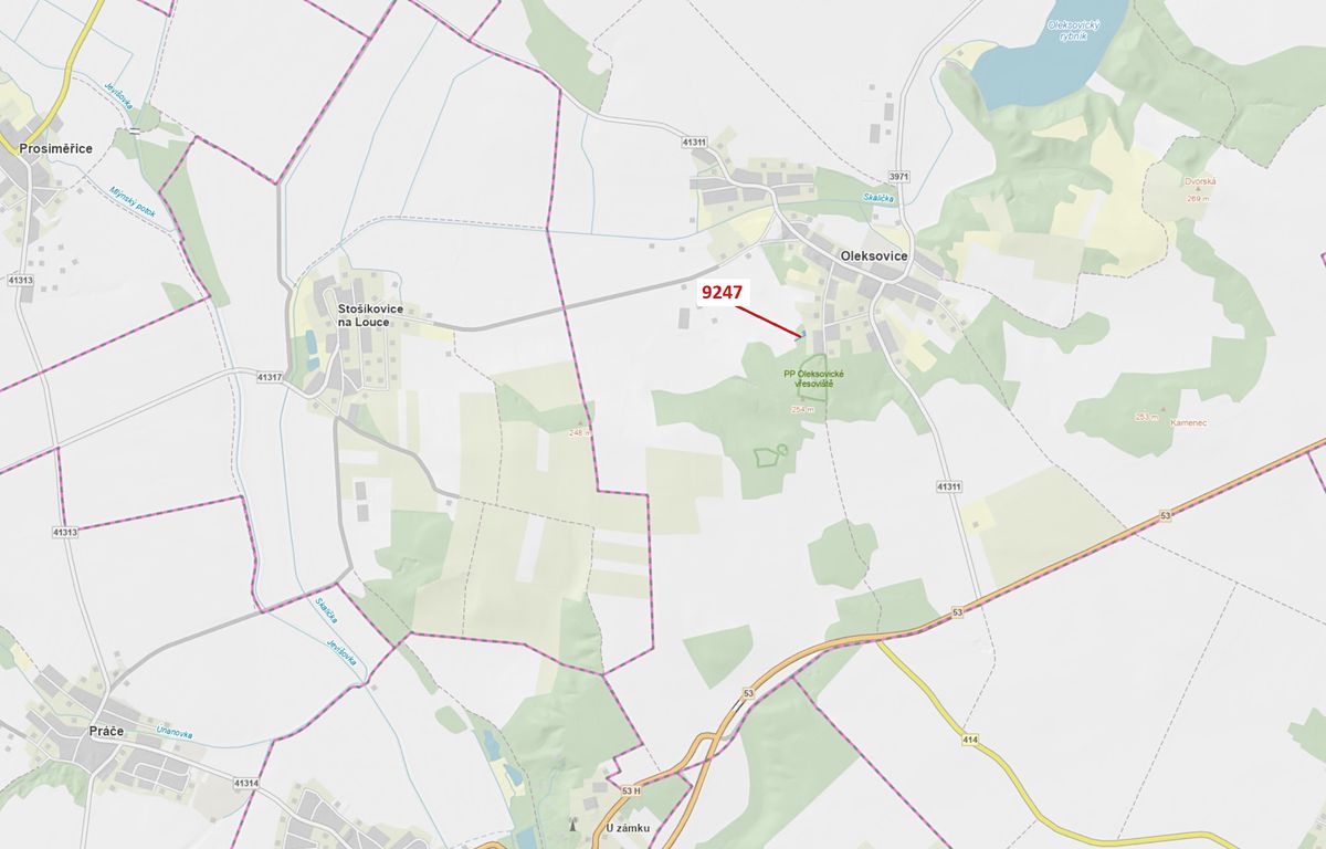 Dražba lesa 550 m², Oleksovice – fotka 1 z 3