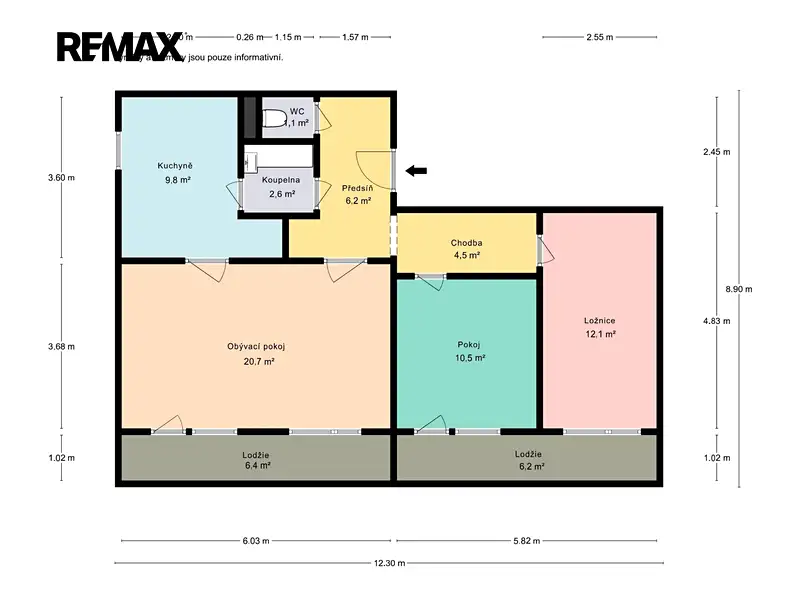 Prodej bytu 3+1 67 m², Praha – náhled fotky 2