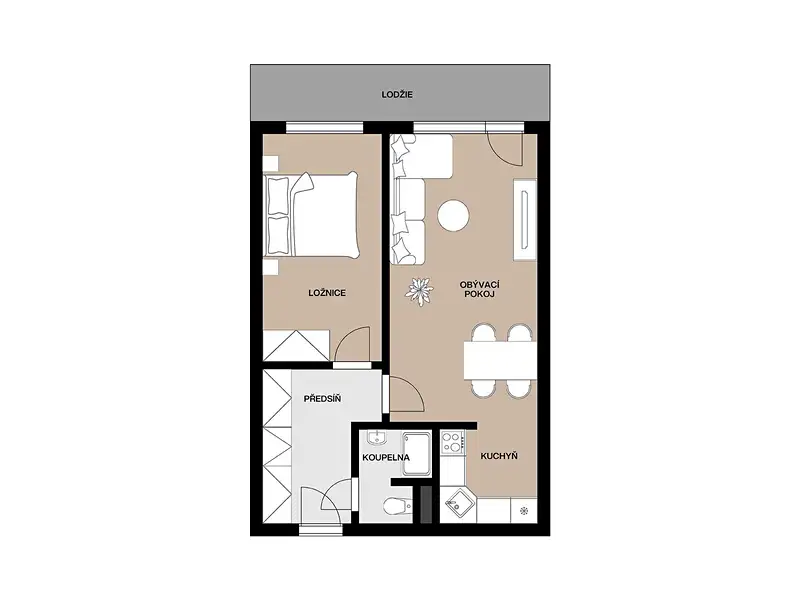 Prodej bytu 2+kk 47 m², Praha – náhled fotky 2