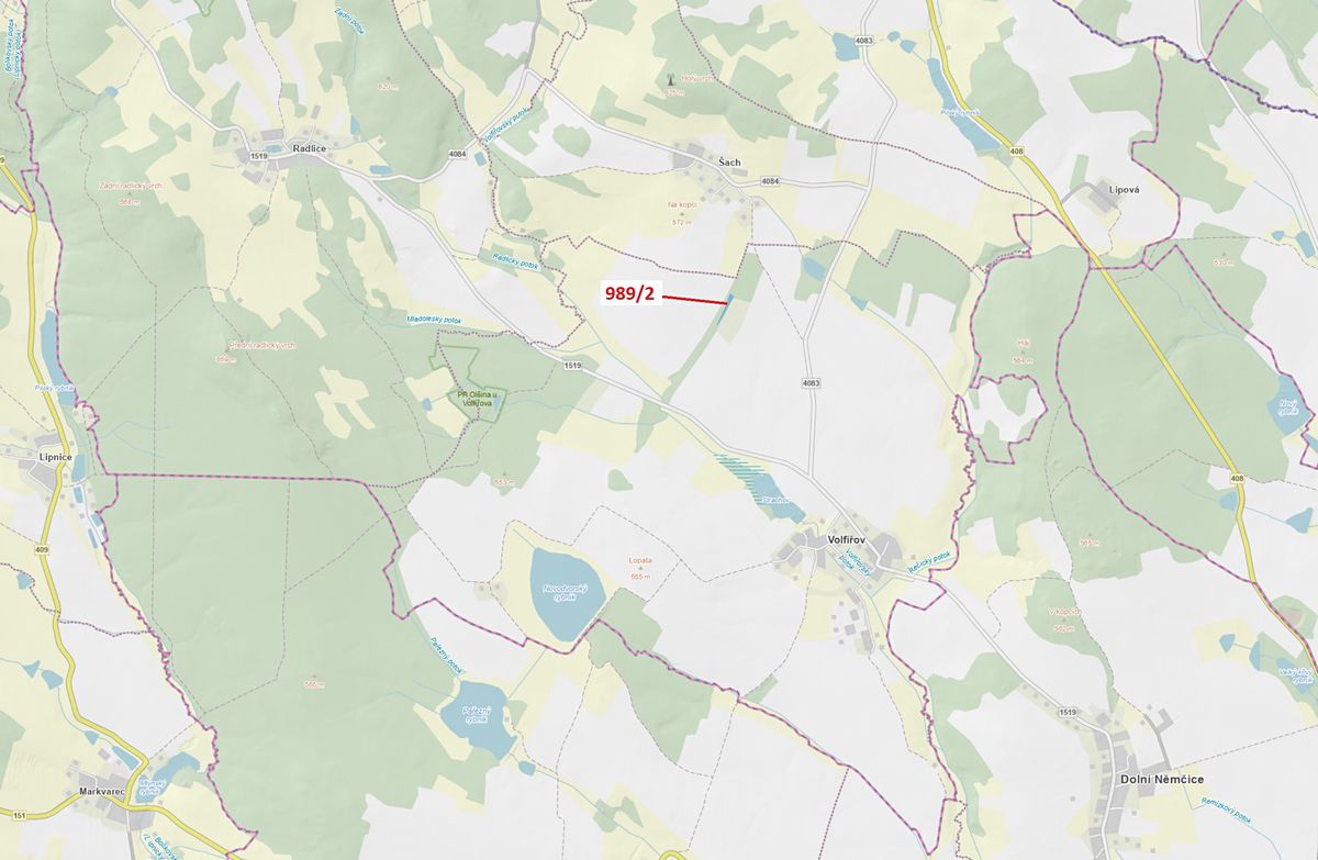 Dražba lesa 1874 m², Volfířov – fotka 1 z 3