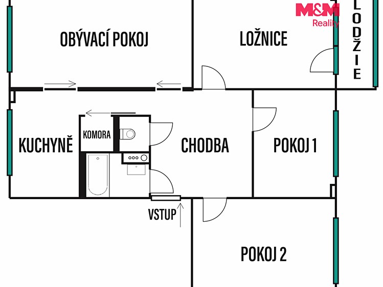 Квартира 4+1 на продаж, 92 м² (4 з 30)