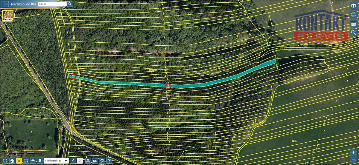 Prodej lesa 4599 m², Slavičín – fotka 1 z 3