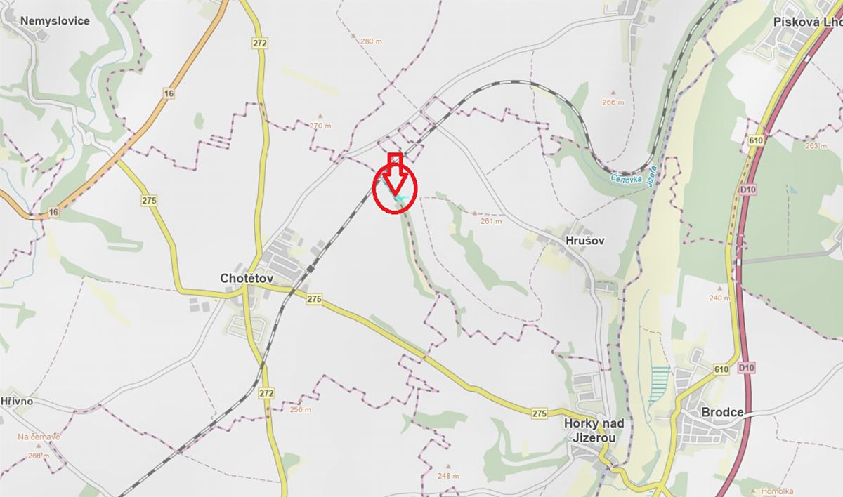 Prodej lesa 5828 m², Hrušov – fotka 1 z 3