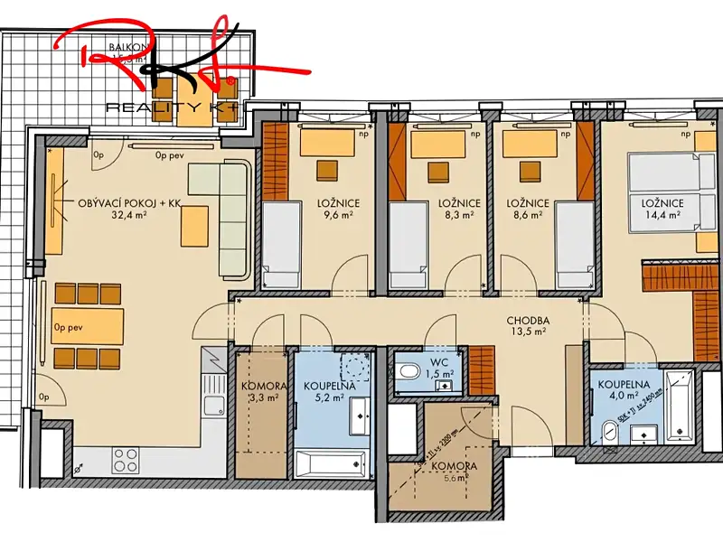 Prodej bytu 5+kk 113 m², Praha – náhled fotky 2