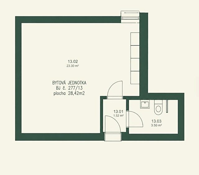 Wohnung 1+kk zum Kauf, 29 m² (4 von 15)