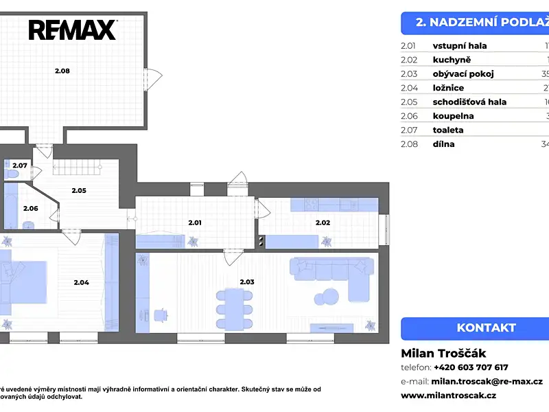 Prodej rodinného domu 200 m², pozemek 539 m², Křtiny – náhled fotky 3