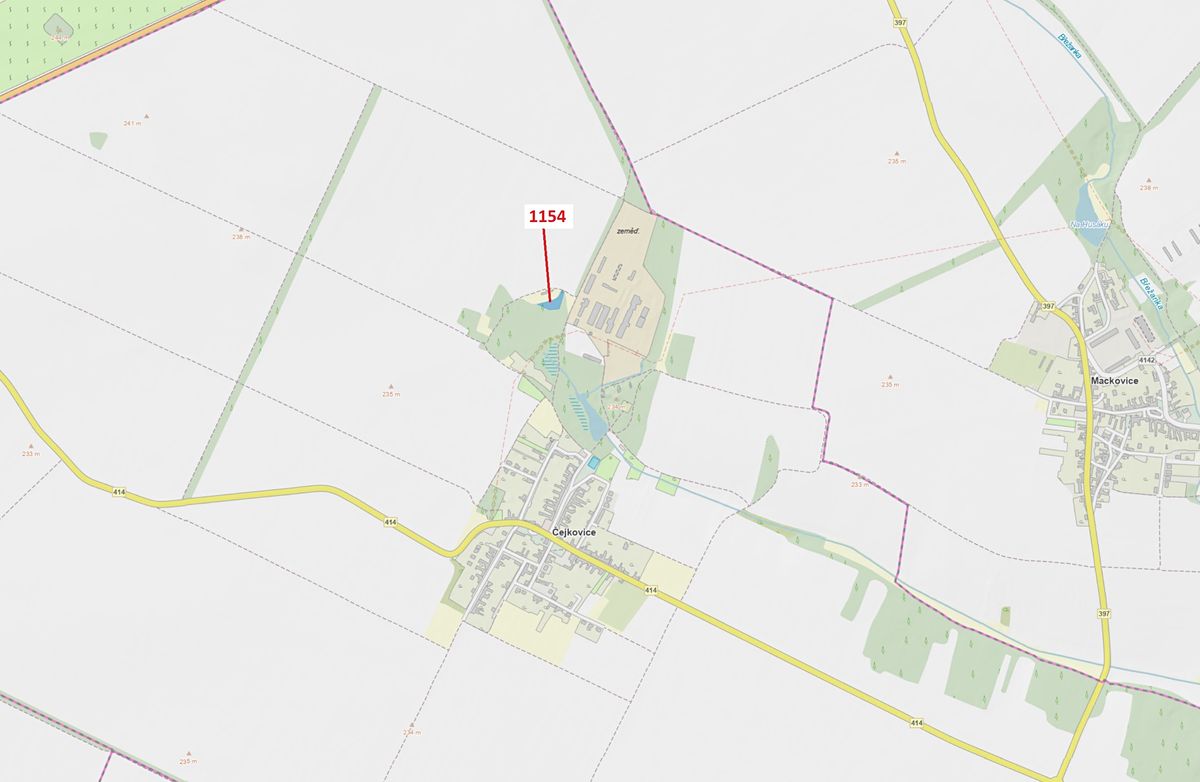 Dražba lesa 1903 m², Čejkovice – fotka 1 z 3