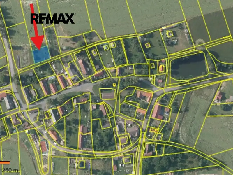 Prodej stavebního pozemku 666 m², Chlístovice – náhled fotky 3