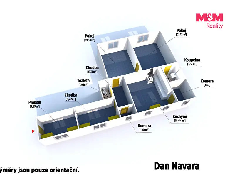 Pronájem bytu 2+1 90 m², Plzeň – náhled fotky 2