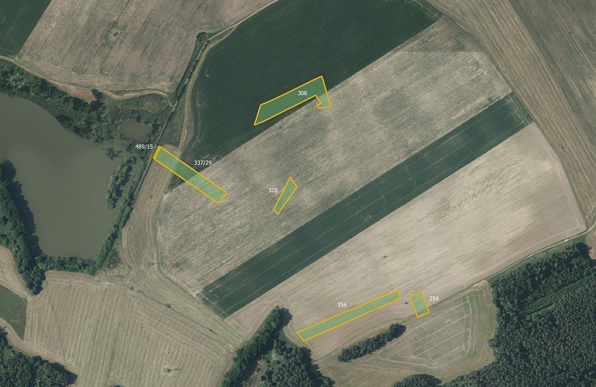Prodej pole 13100 m², Přehořov – fotka 1 z 3