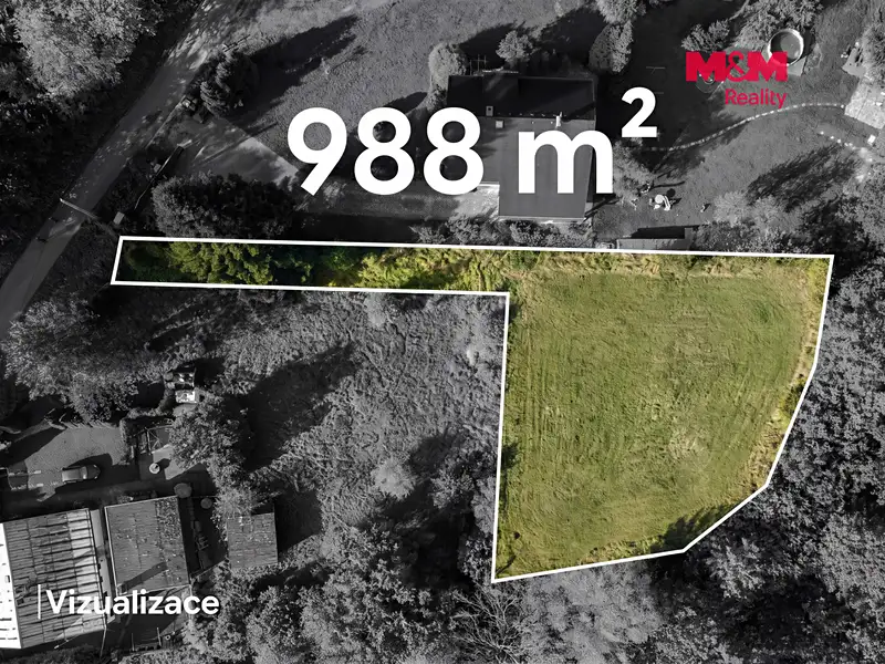 Prodej stavebního pozemku 988 m², Chotěbuz – náhled fotky 2