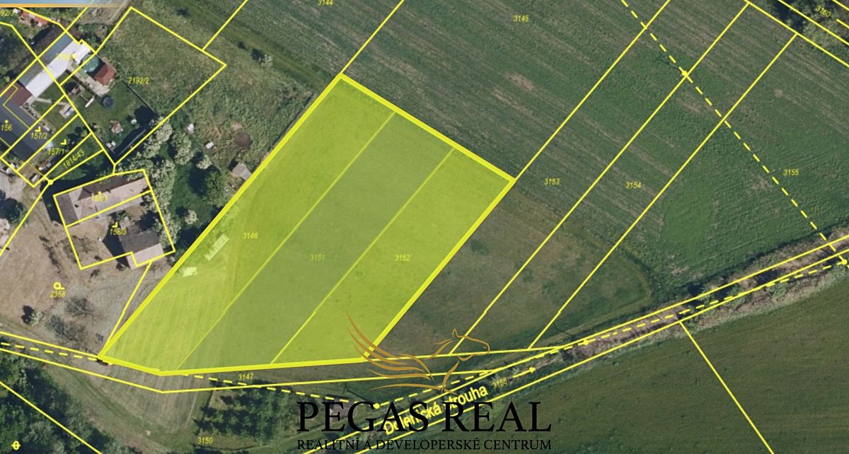 Prodej pole 4688 m², Jiřice u Miroslavi – fotka 1 z 3