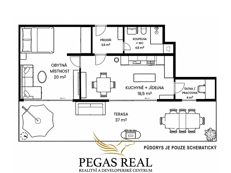 Prodej bytu 2+kk, 51 m² (14 z 14)
