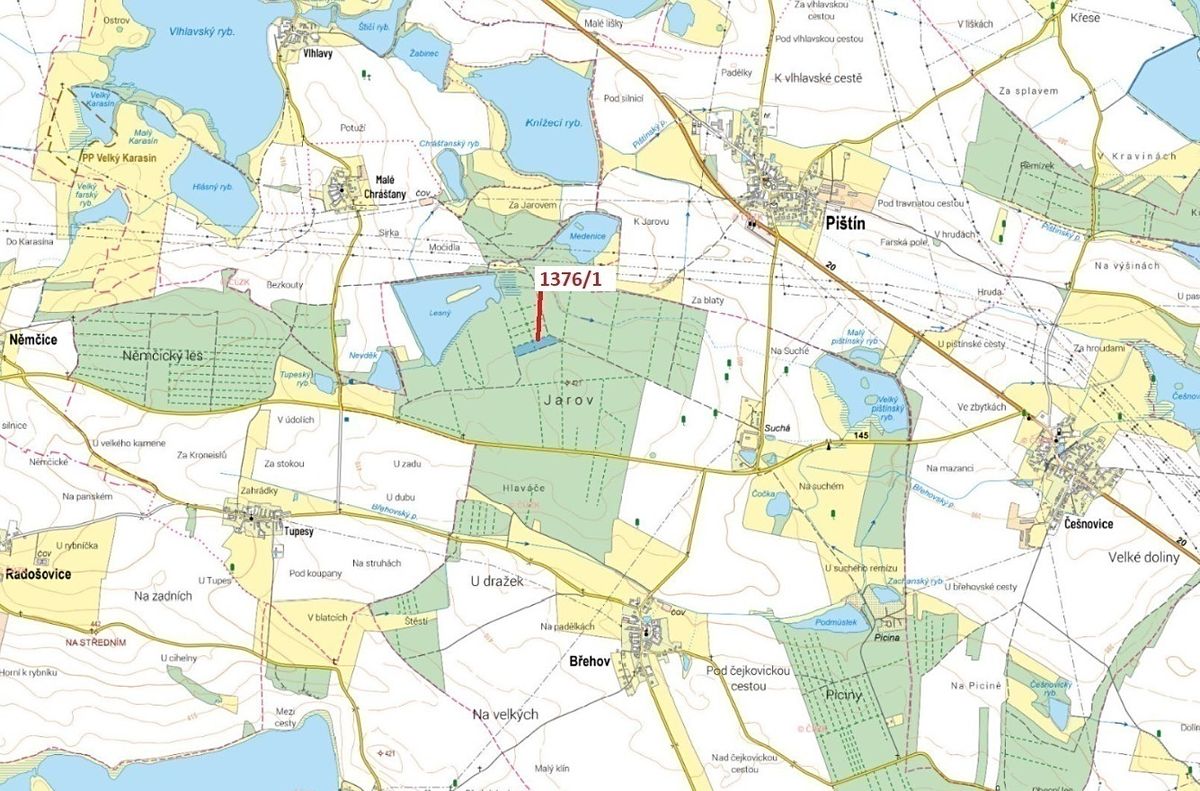Dražba lesa 13807 m², Břehov – fotka 1 z 3