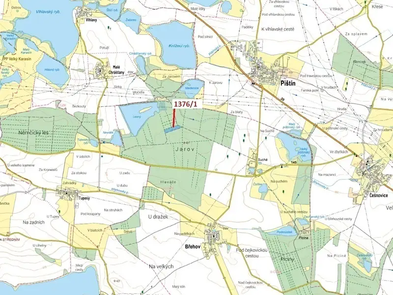 Dražba lesa 13807 m², Břehov – náhled fotky 1