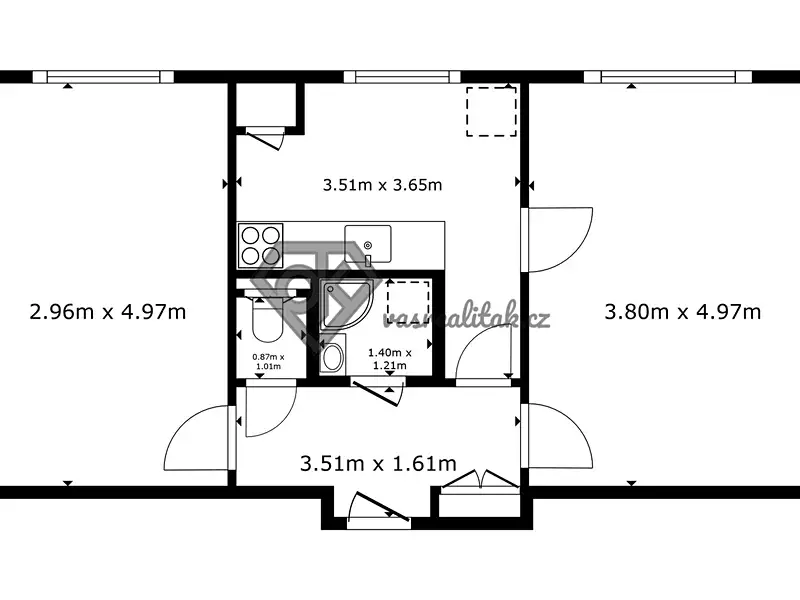 Prodej bytu 2+1 53 m², Česká Třebová – náhled fotky 2