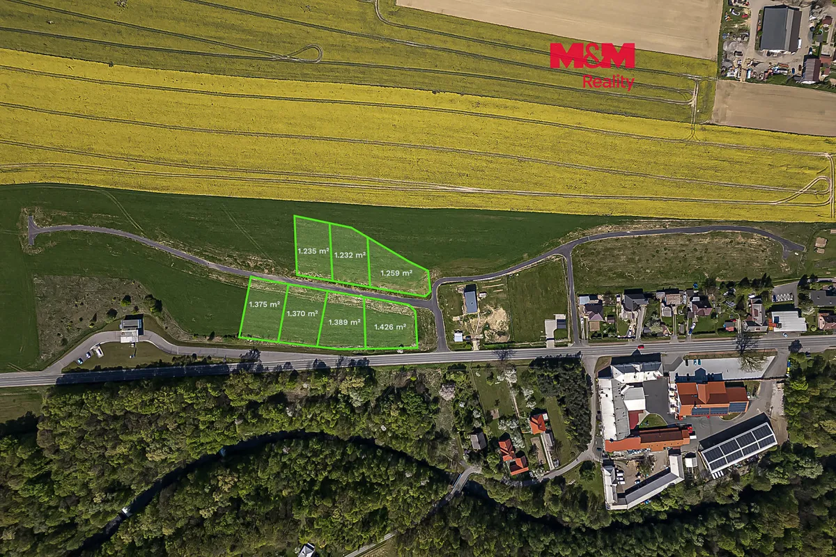 Prodej stavebního pozemku 1259 m²
