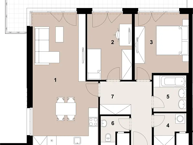 Prodej bytu 3+kk 79 m², Praha – náhled fotky 2