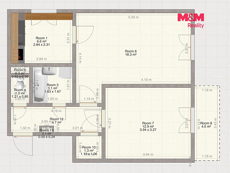 Wohnung 2+1 zum Kauf, 54 m² (19 von 21)