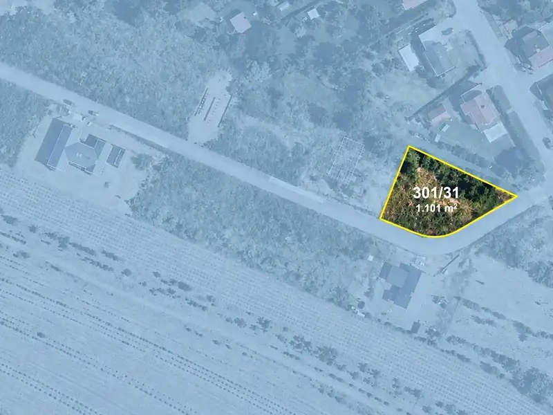 Prodej stavebního pozemku 1101 m², Boseň – náhled fotky 2