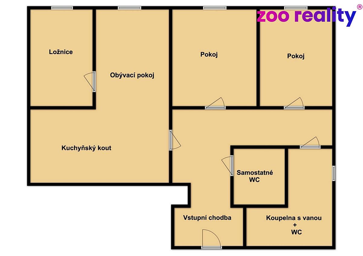 Prodej bytu 4+kk 71 m², Trutnov – fotka 1 z 3