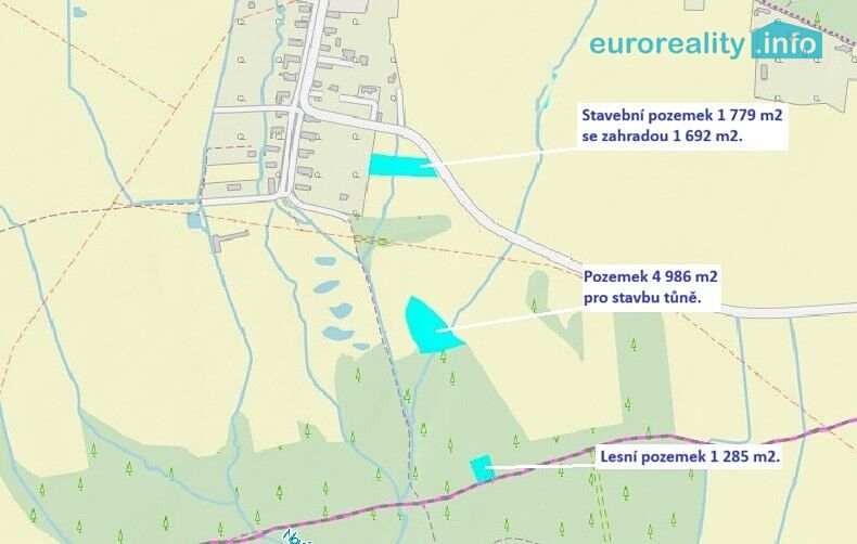 Prodej pozemku 10061 m², Nepomuk – fotka 1 z 3