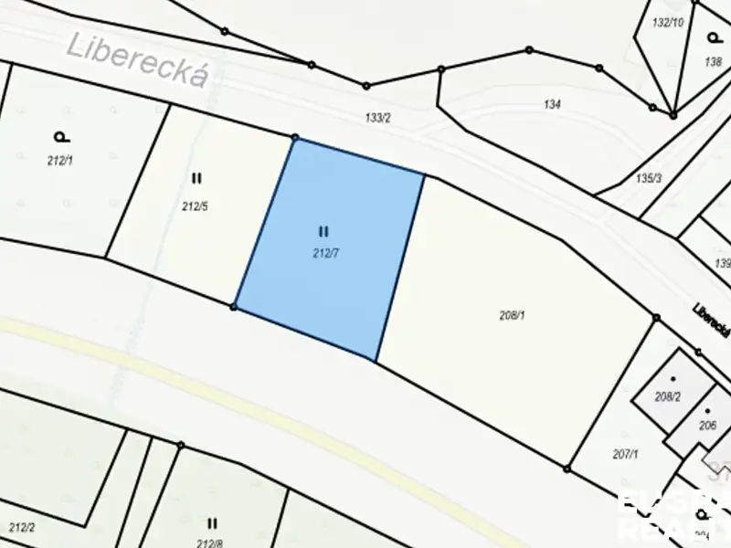 Prodej stavebního pozemku 858 m², Česká Lípa – náhled fotky 2