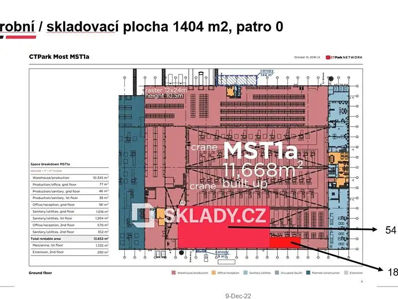 Pronájem skladového prostoru 2700 m², Most – náhled fotky 2