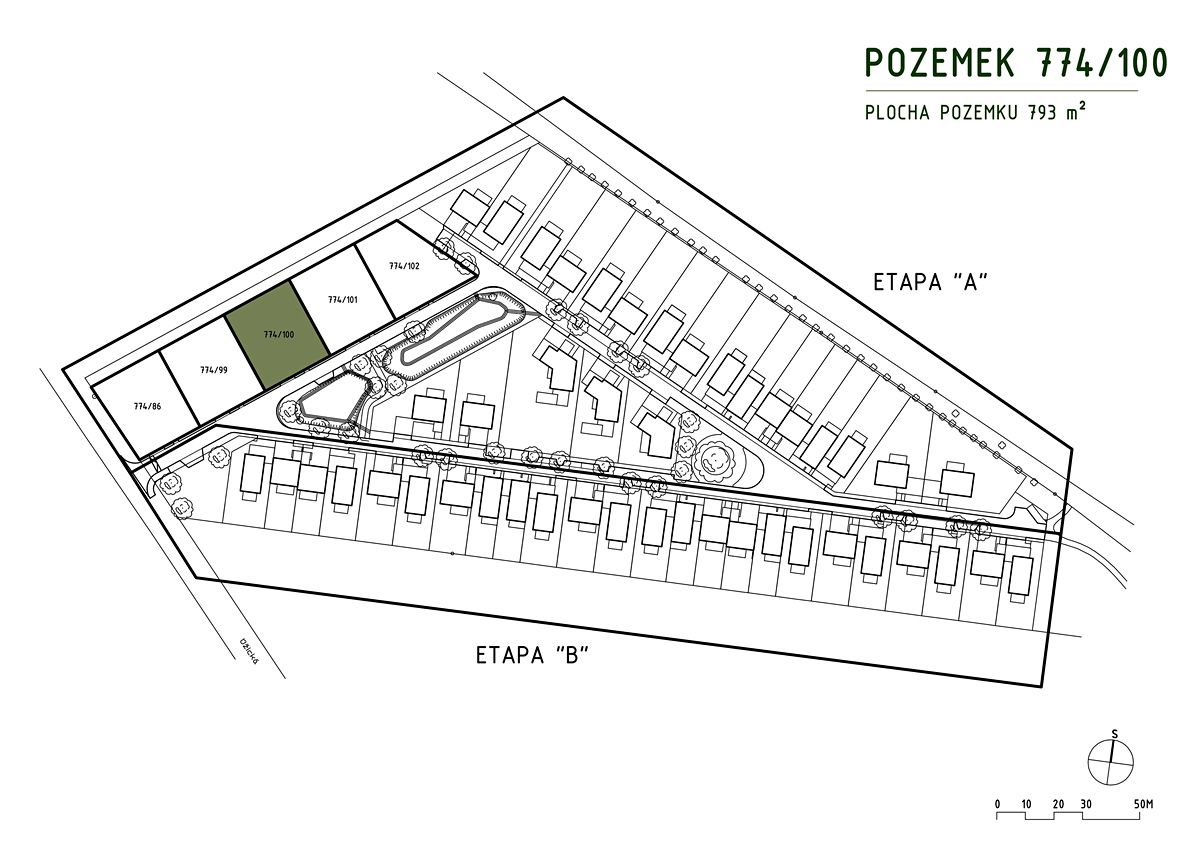 Prodej stavebního pozemku 793 m², Odolena Voda – fotka 1 z 3