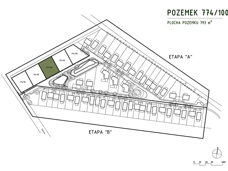 Prodej stavebního pozemku 793 m², Odolena Voda – náhled fotky 1
