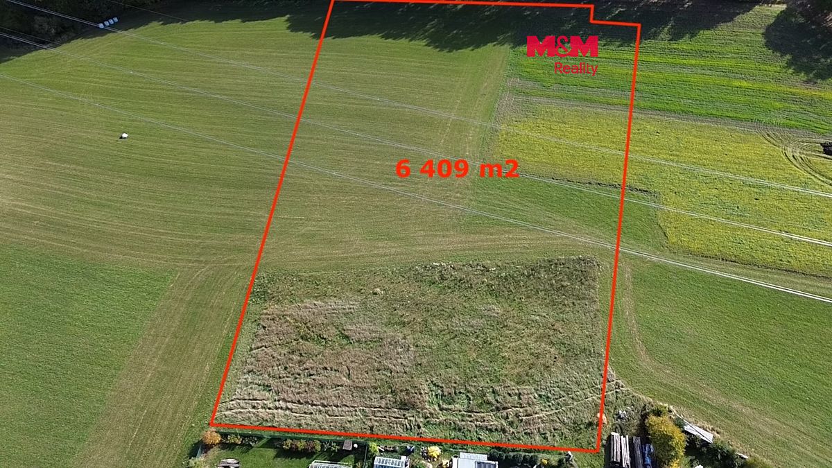 Prodej stavebního pozemku 6409 m², Řehenice – fotka 1 z 3