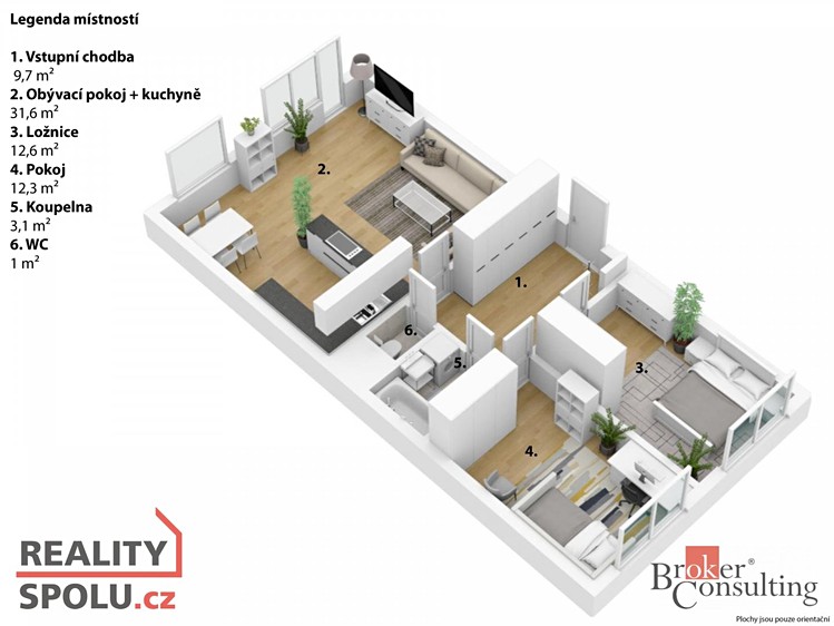 Квартира 3+kk в оренду, 76 м² (9 з 13)