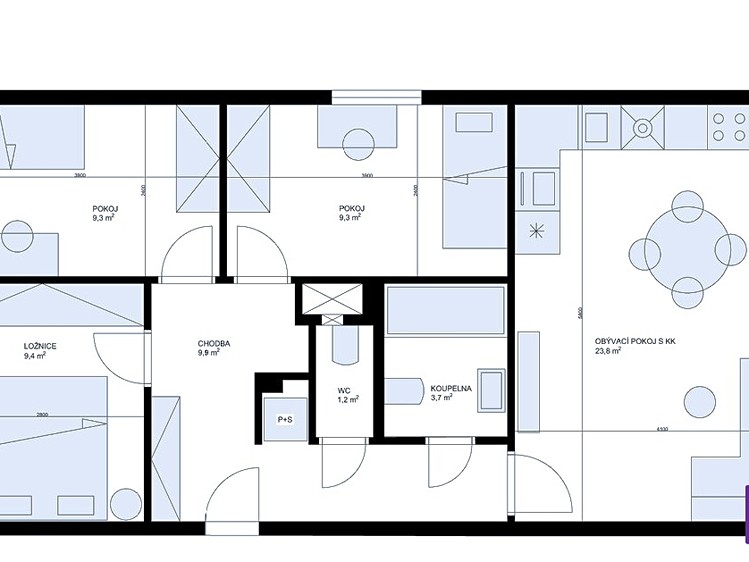 Квартира 4+kk на продаж, 70 м² (23 з 23)